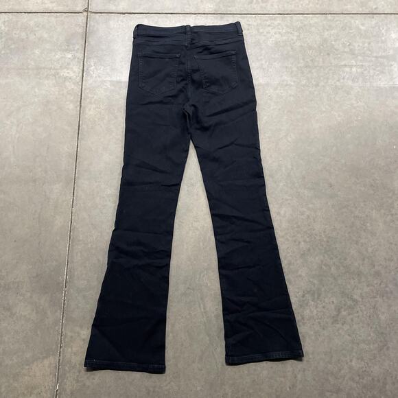 Forever 21 Jeans Womens 27 Black Mid Rise Bootcut Flare Stretch Denim Pants - Picture 6 of 6